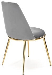 JEDÁLENSKÁ STOLIČKA KALEY ŠEDÁ BLUVEL 14 + ZLATÁ