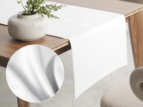 Biante Teflónový behúň na stôl TF-027 Biely bez vzoru 45x160 cm