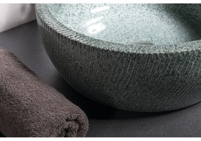 Zelené keramické okrúhle umývadlo ø 42 cm Priori – Sapho