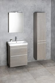 Sapho Sapho, SITIA umývadlová skrinka 101,4x50x44,2cm, 2x zásuvka, dub strieborný, SI105-1111