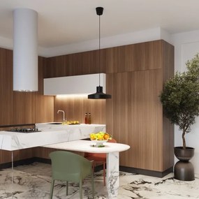 Sollux SL.1703 - Luster na lanku BILO 1xE27/15W/230V pr. 35 cm čierna