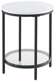 Odkladací stolík SID čierna/biela