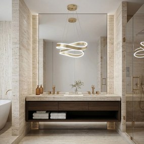 Toolight Toolight, LED závesné svietidlo, 40cm, 35W, 4000K, 3000lm, SWE065-CP, zlatá matná, OSW-20165
