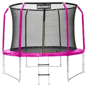Marimex | Trampolína Marimex 305 cm ružová + vnútorná ochranná sieť + rebrík ZADARMO | 19000105