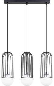 Sollux SL.1334 - Luster na lanku BRINA 3xG9/8W/230V čierna