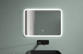 Cerano Grande, LED kúpeľňové zrkadlo 100x70 cm s vykurovacou podložkou proti zahmleniu, CER-CER-DY-2073G