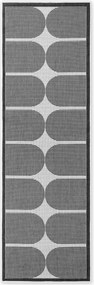NORTHRUGS, Behúň Duet Bowen 106244 Black/White - na von aj na doma, 80x250, čiernobiela, chodba / predsieň