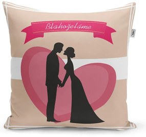 Sablio Vankúš Blahoželáme: 40x40 cm