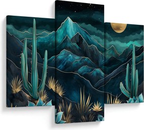 Obraz - Tyrkysová noc (90x60 cm)