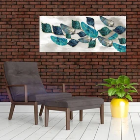 Obraz - Ilustrácie peria (120x50 cm)