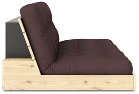 Tmavohnedá rozkladacia pohovka 196 cm Base – Karup Design