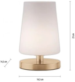 Paul Neuhaus 4146-60 - LED Stmievateľná stolná lampa SONJA 1xG9/3W/230V mosadz