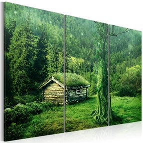 Artgeist Obraz - Forest ecosystem Veľkosť: 90x60, Verzia: Na talianskom plátne