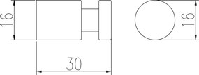 Slezák - RAV Vešiačik 30 mm - 2 ks COLORADO - COA0103/30, Chróm