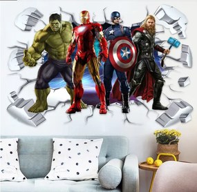 Veselá Stena Samolepka na stenu na stenu Avengers hrdinovia