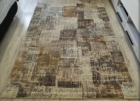 HU Sivý linkovaný koberec Luxess 33-Grey Rozmer: 60x110 cm