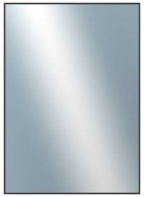 DANTIK - Zrkadlo v rámu, rozmer s rámom 50x70 cm z lišty Hliník čierna (7273250)