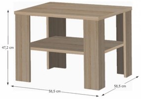 Konferenčný stolík Ikusi 21 (dub sonoma truflový). Vlastná spoľahlivá doprava až k Vám domov. 1006170
