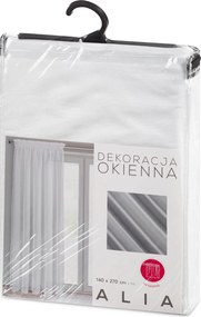 ZÁCLONA NA PÁSKE ALIA 140X270 CM BIELA