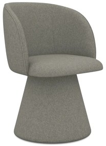 Sivé čalúnené jedálenské kreslo Maia – Makamii