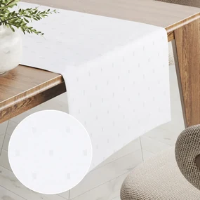 Biante Teflónový behúň na stôl TF-084 Obdĺžničky na bielom 35x180 cm