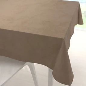 Biante Veľký zamatový štvorcový obrus Velvet Prémium SVP-034 Kávovo hnedý 150x150 cm