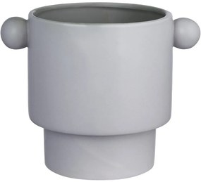 HANDLE Kvetináč 18 cm - sivá