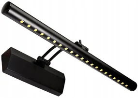 BERGE Nástenné svietidlo LED do kúpeľne - 40 cm - 5W čierne