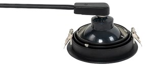 Moderné zapustené bodové svetlo čierne nastaviteľné - Coop 111 Honey