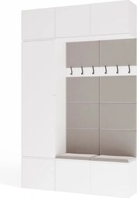 Předsíňová stěna Haga 1Sz2W 150 cm bílá