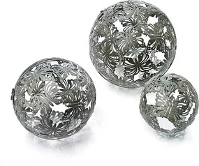 Dekoračné gule Motýľ, súprava 3 ks