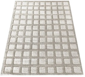 Koberec Serenity v béžovej farbe s geometrickým vzorom Šírka: 120 cm | Dĺžka: 170 cm