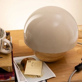 Brilliant - Stolná lampa NALAM 1xE14/40W/230V šedá/jaseň