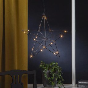 Star trading LED hviezda LINE 20x LED V.36 cm čierna