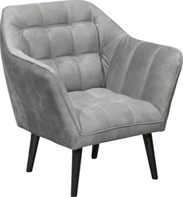 XXXLutz KOKTAILOVÉ KRESLO, textil, kompozitné drevo, sivá MID.YOU - Kreslá - 002220053009