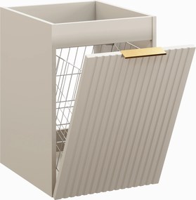Comad Doplnková kúpeľňová skrinka nízka s košom Adel Cashmere 40 kašmír