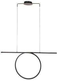 LED závesný luster na lanku ODETTA LED/42W/230V 4000K čierna