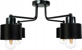 BERGE Závesné svietidlo DRON 4xE27 ČIERNY HRNČEK