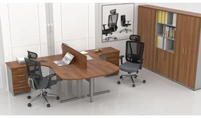 Zostava kancelárskeho nábytku Visio LUX 8, orech