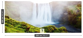 Fototapeta Vliesová Vodopád skógafoss 152x104 cm