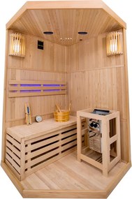 BPS-koupelny Fínska sauna Relax HYD-3135 120x120, 1-2 osoby