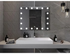 Mexen Dona, LED kúpeľňové zrkadlo s podsvietením 100 x 80 cm, 6000K, ochrana proti zahmlievaniu, 9818-100-080-611-00