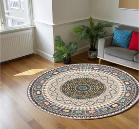 Okrúhly koberec s orientálnym vzorom Oriental | viacfarebný Rozmer: 160 cm
