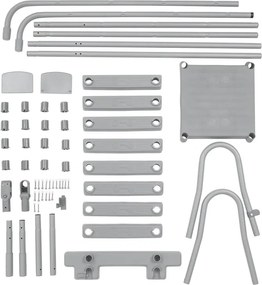 Bazénový rebrík Bestway 132 cm - bezpečný, protišmykový, kovový 58332