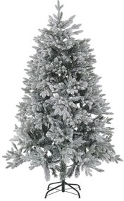 Zasnežený vianočný stromček 180 cm biely FORAKER Beliani