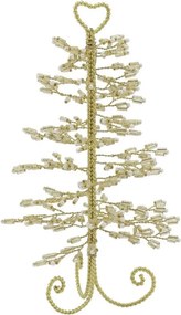 Vianočný dekoračný stromček s perličkami Glaze Forest - 11*24 cm