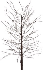 Vianočná stojaca lampa hnedý strom 180 cm vrátane LED s časovačom IP44 - Ki