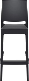 MAYA BAR 75 záhradná barová stolička black