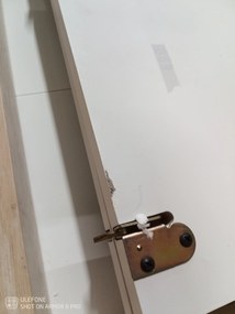 AKCIA Biely jedálenský stôl COMBO II 120(160)X80, rozkladací II. akosť