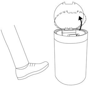 Odpadkový kôš JUNK biely 17 l